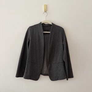 Eileen Fisher Dark Gray Open-Front Blazer (XS)